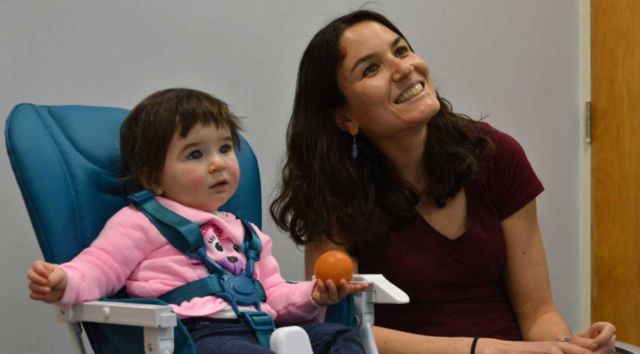 Mom and baby watch study.